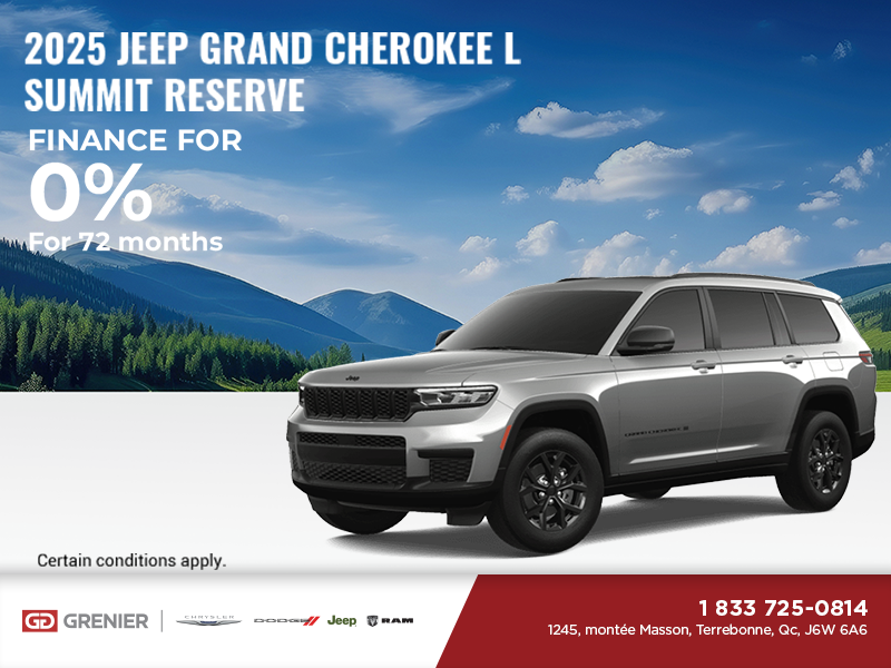 Get the 2025 Jeep Grand Cherokee L!