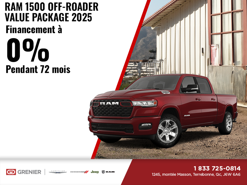 Procurez-vous le RAM 1500 2025