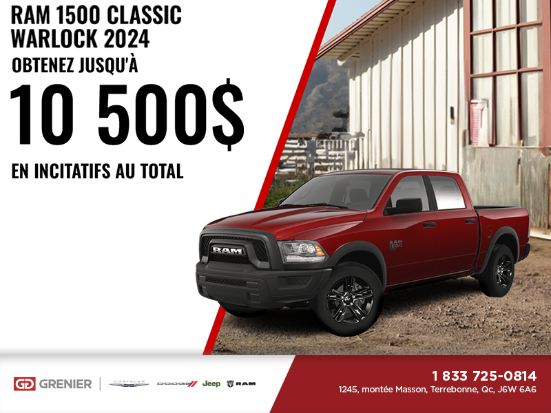 Procurez-vous le RAM 1500 Classic 2024