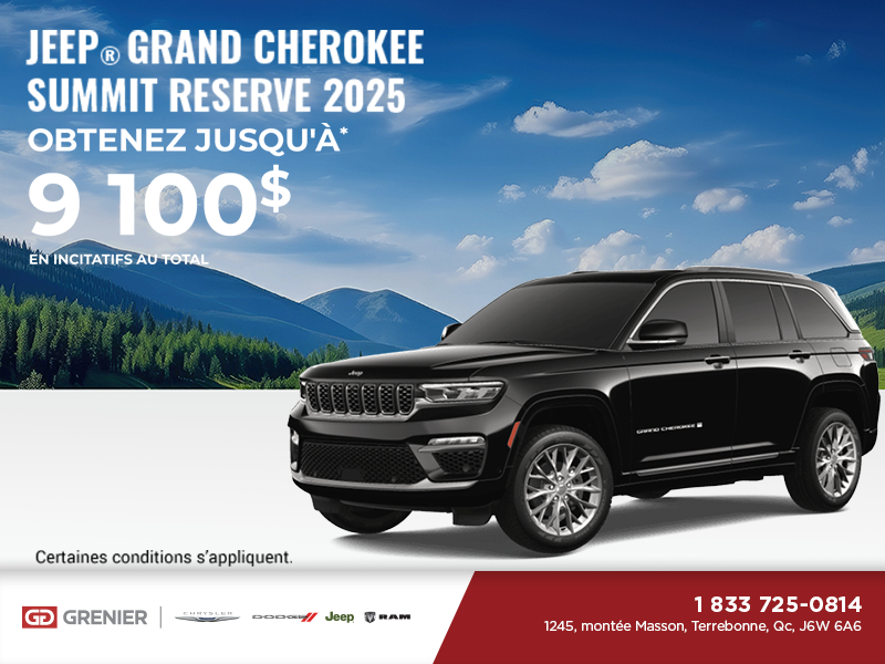 Conduisez un Jeep Grand Cherokee 2025