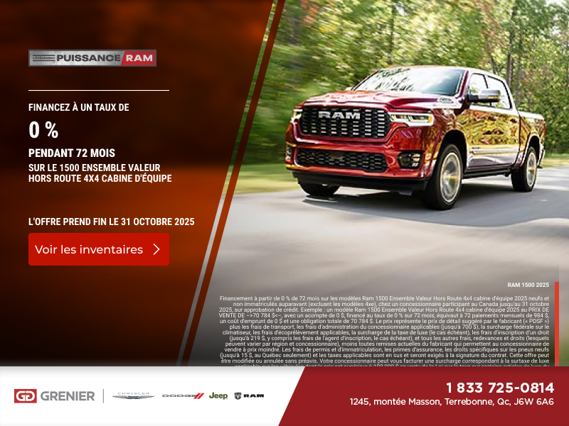 L'événement mensuel RAM