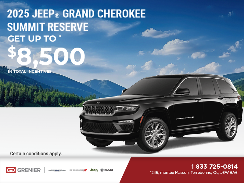 Get the 2025 Jeep Grand Cherokee!