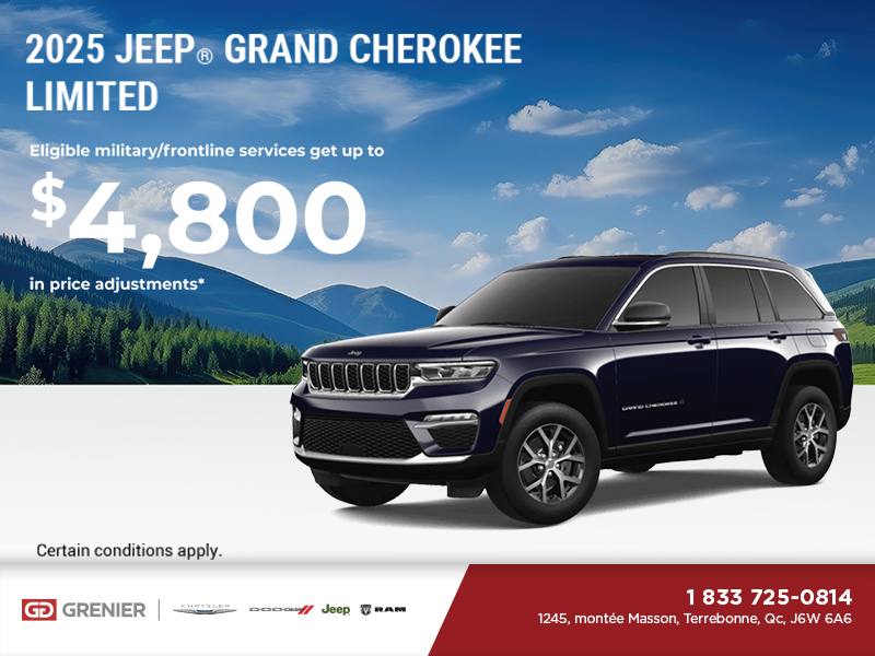 Get the 2025 Jeep Grand Cherokee Limited!