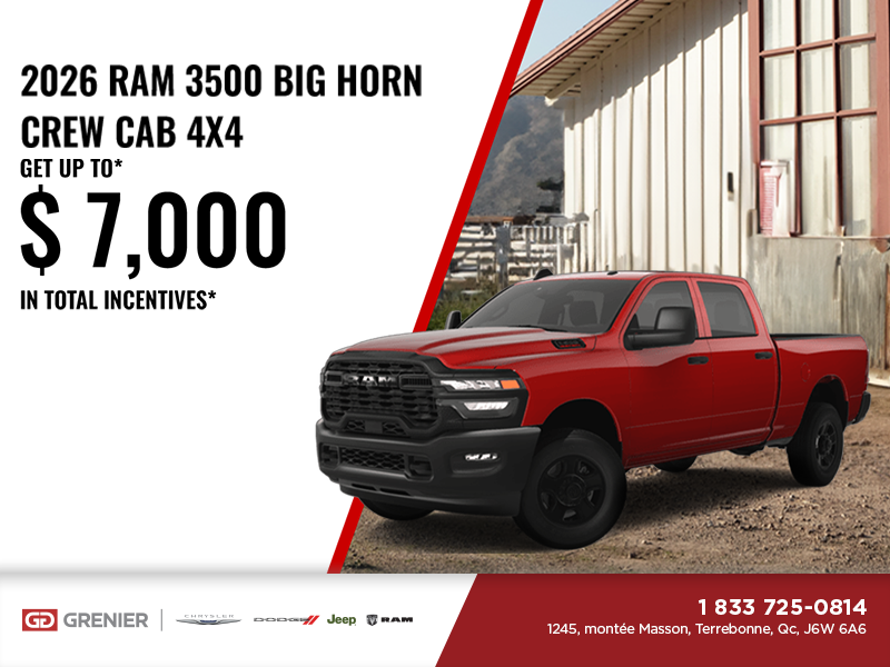 Get the 2026 RAM 3500