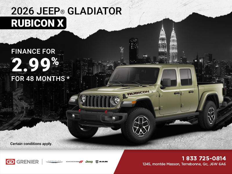 Get the 2026 Jeep Gladiator!