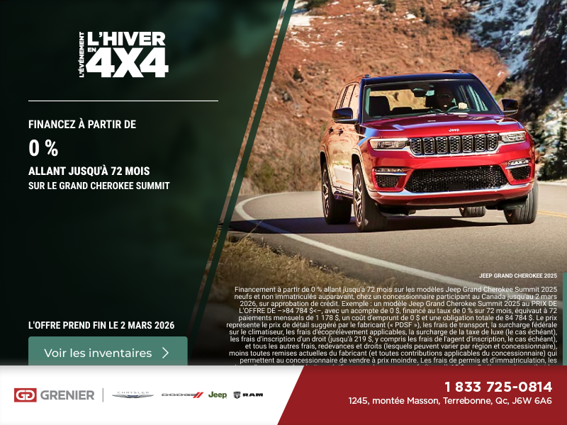 L'événement mensuel de Jeep