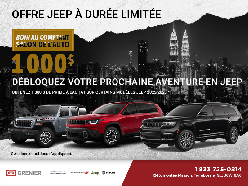 L'événement mensuel de Jeep