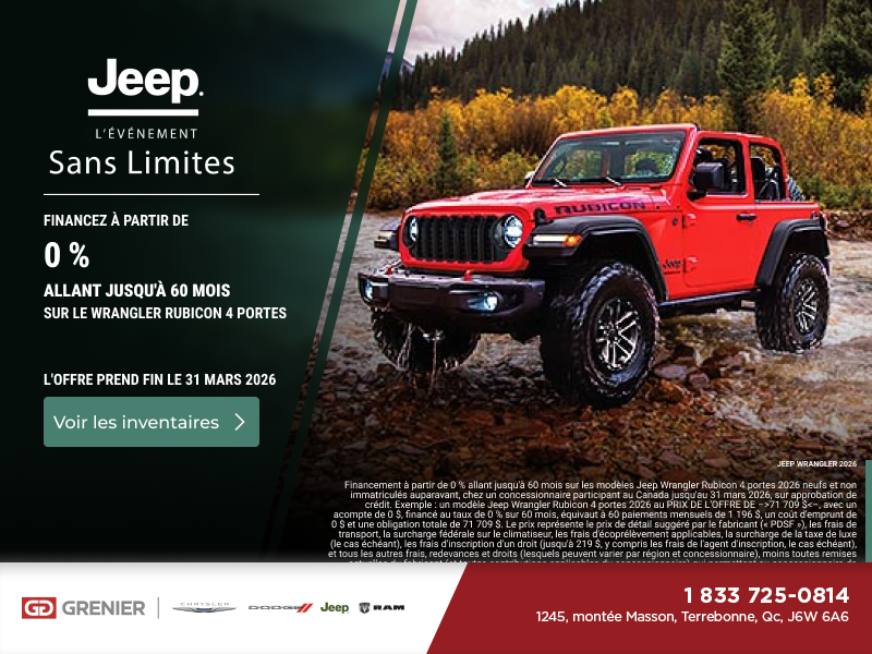 L'événement mensuel de Jeep