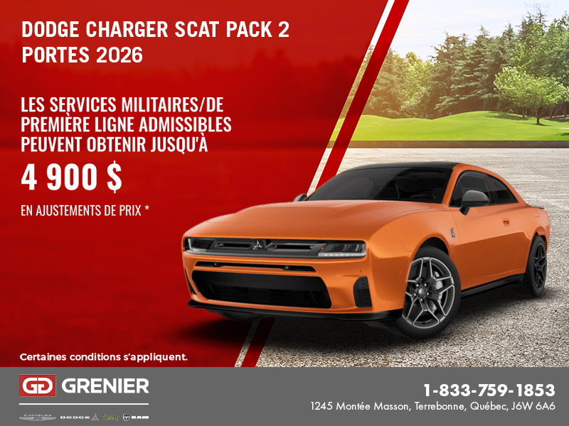 Dodge Charger 2-Portes 2026