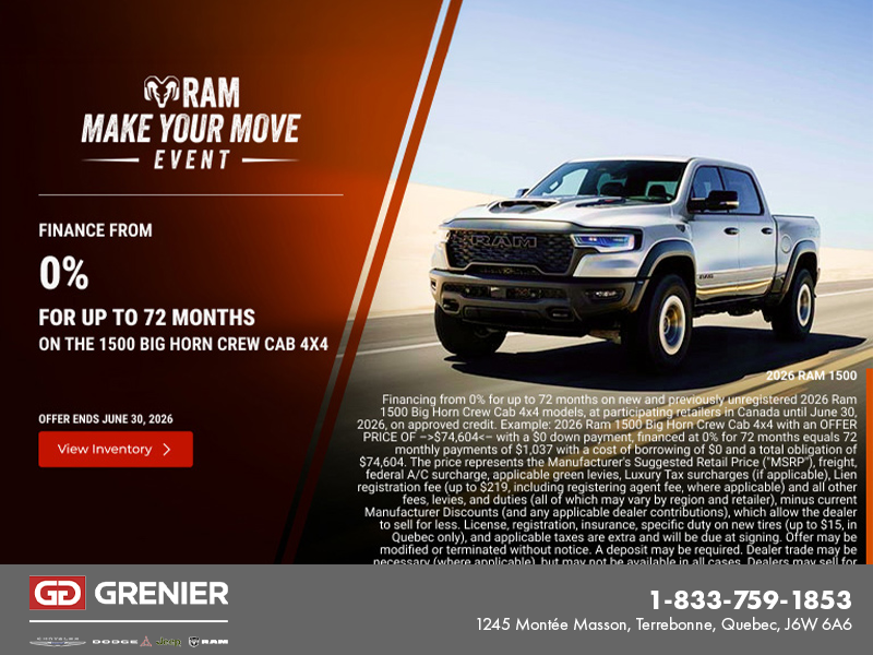 Get the 2026 RAM 1500