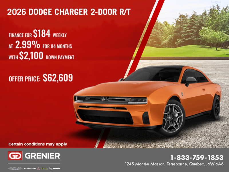 2026 Dodge Charger 2-Door R/T