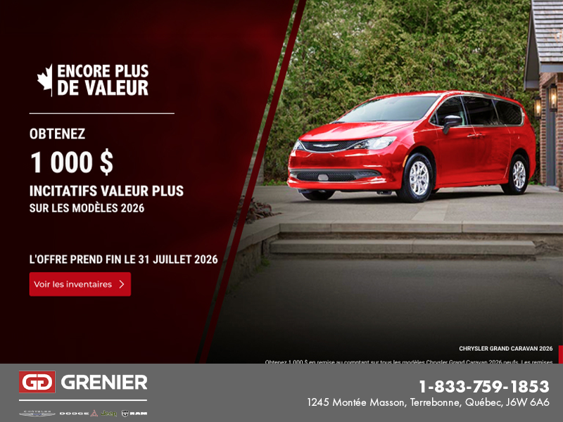 L'événement mensuel de Chrysler