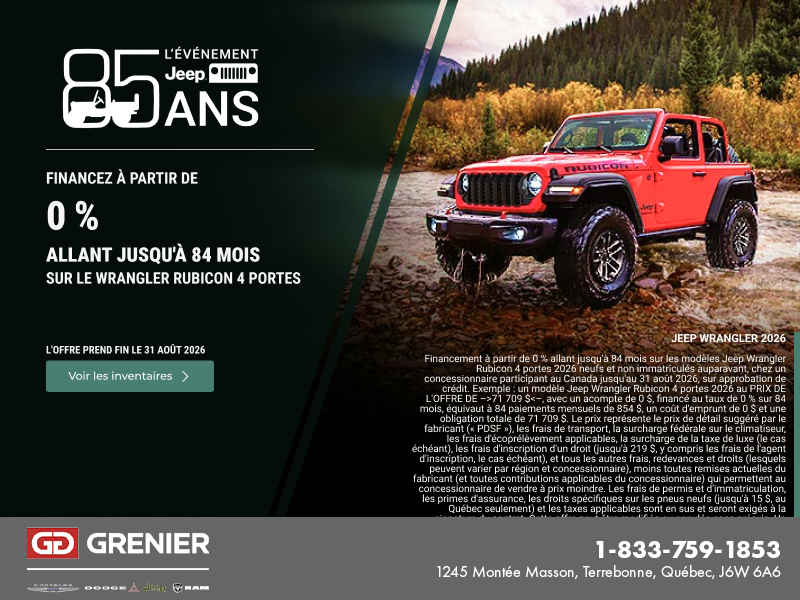 L'événement mensuel de Jeep