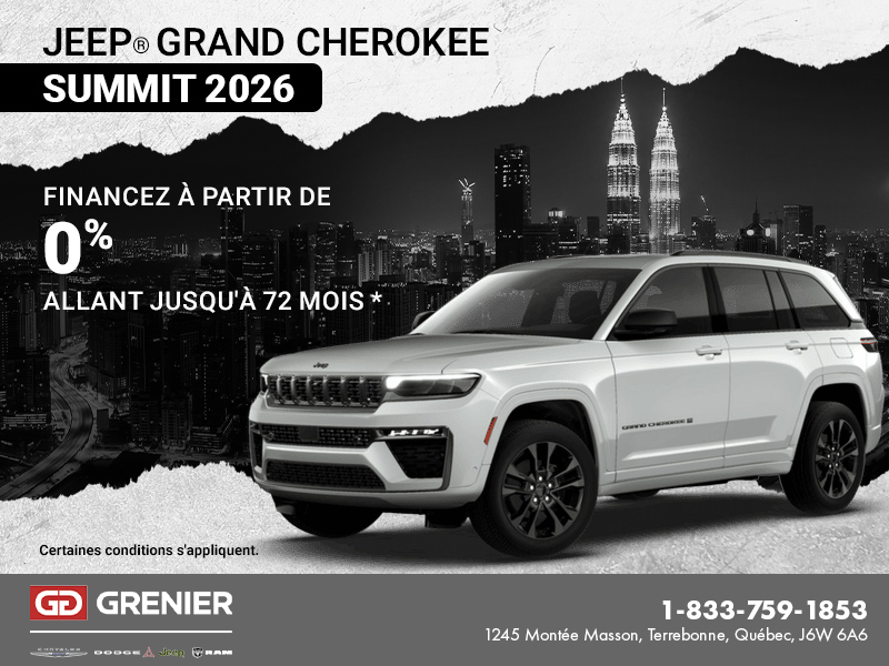 Conduisez un Jeep Cherokee 2026!