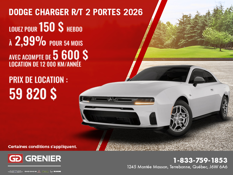 Dodge Charger Scat Pack 2 portes 2026