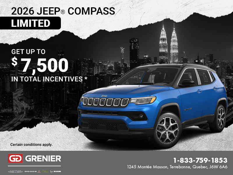 Get the 2026 Jeep Compass!