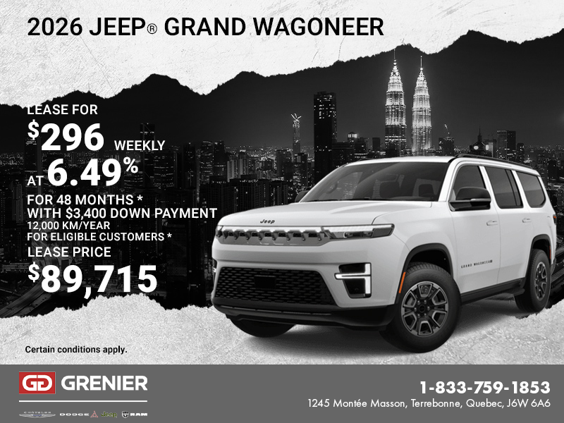 Get the 2026 Jeep Grand Wagoneer!