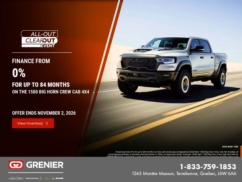 Get the 2026 RAM 1500!