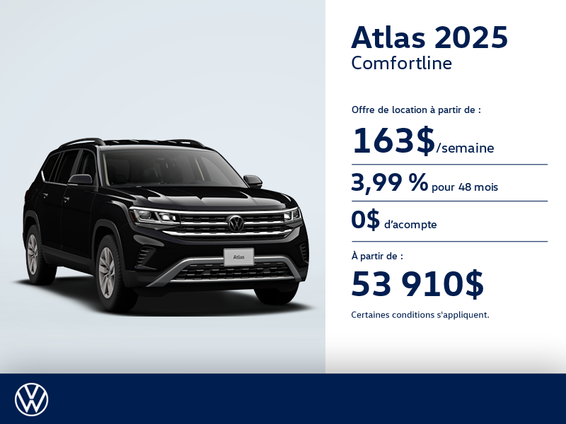 Procurez-vous le Volkswagen Atlas 2025