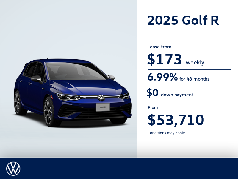 Get the 2025 Volkswagen Golf R