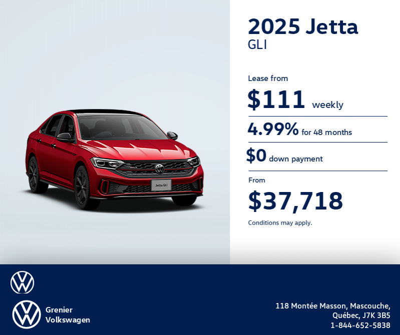 Get the 2025 Volkswagen Jetta GLI