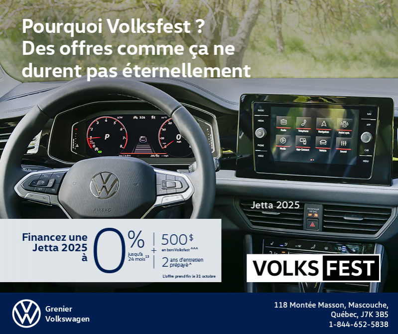 Procurez-vous la Volkswagen Jetta 2025