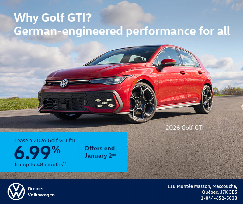 Get the 2026 Volkswagen Golf GTI