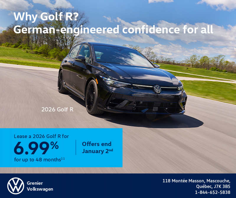 Get the 2026 Volkswagen Golf R