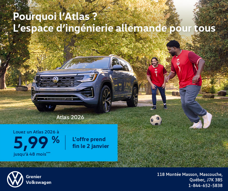 Procurez-vous le Volkswagen Atlas 2026