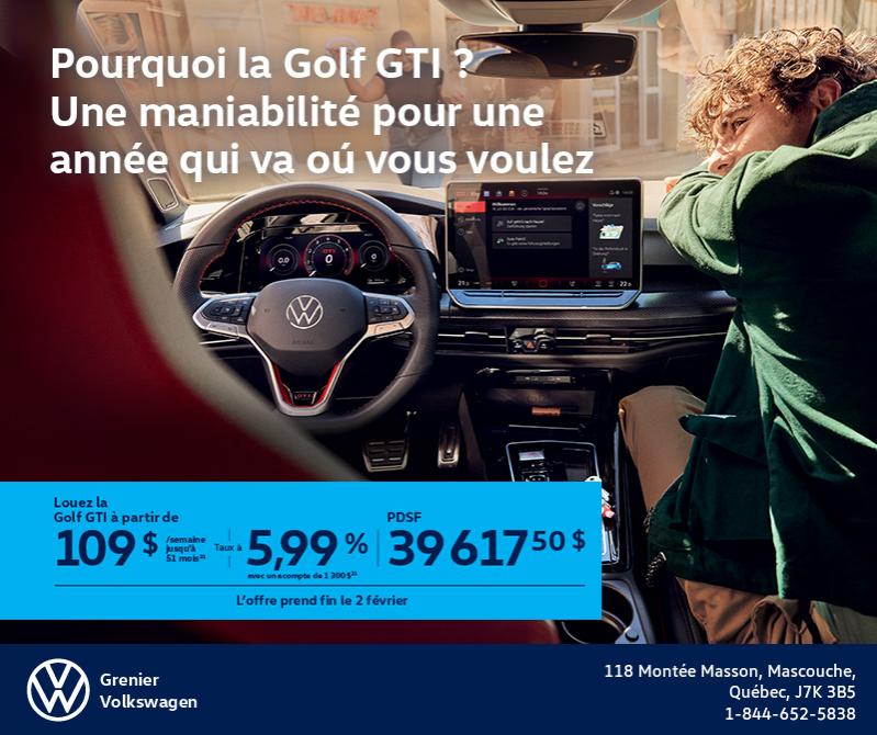 Procurez-vous la Volkswagen Golf Gti 2026