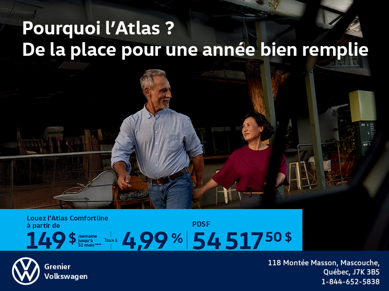 Procurez-vous le Volkswagen Atlas 2026