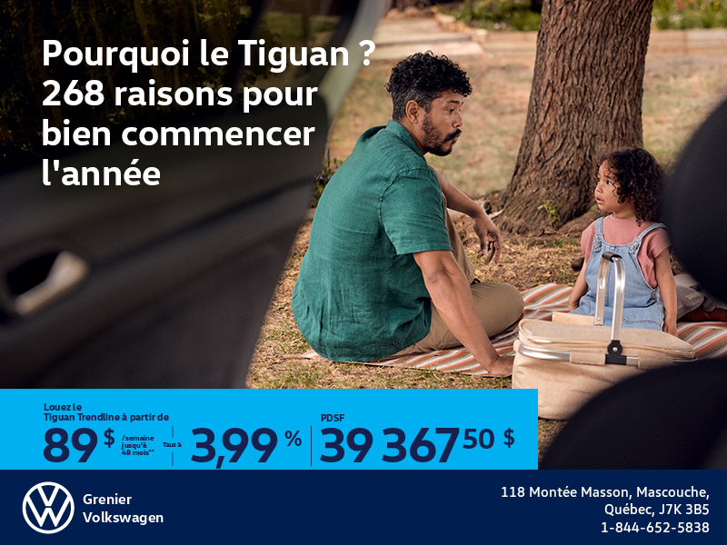 Procurez-vous le Volkswagen Tiguan 2026