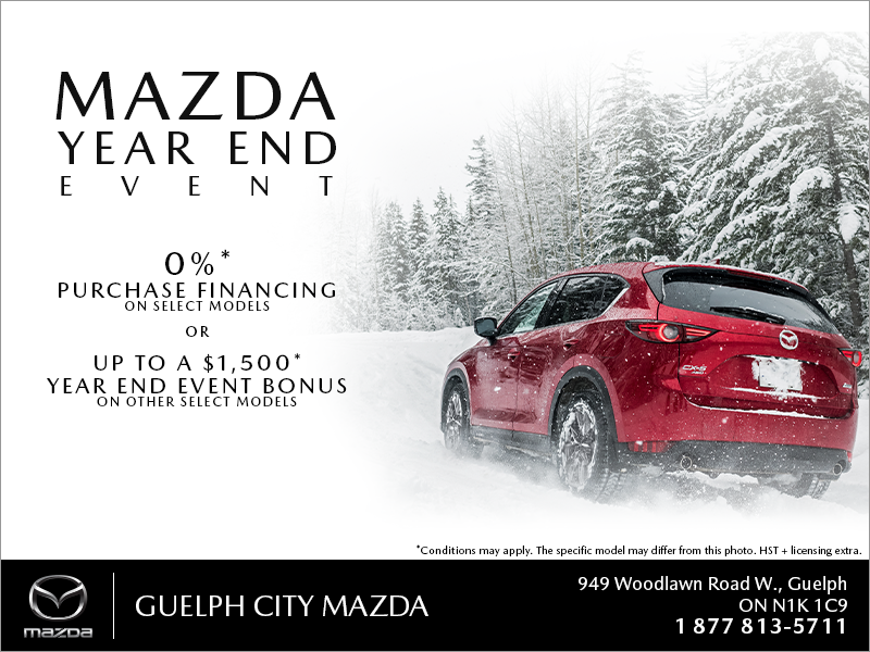 Guelph City Mazda The Mazda Year End Event