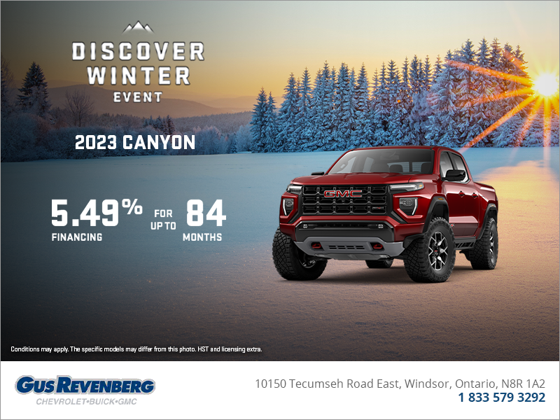 The 2023 GMC Canyon Gus Revenberg Chevrolet Buick GMC in Windsor