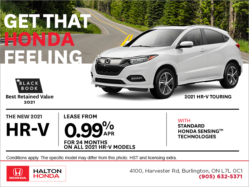 Get The 2021 Hr V At Halton Honda Burlington