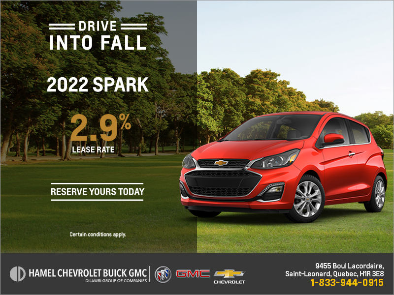 Get the 2022 Chevrolet Spark!
