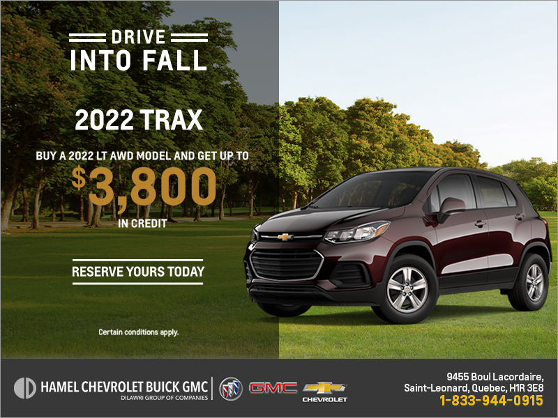 Get the 2022 Chevrolet Trax