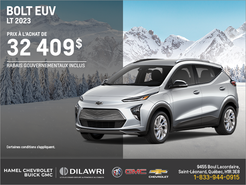 Procurez-vous le Chevrolet Bolt EUV 2023