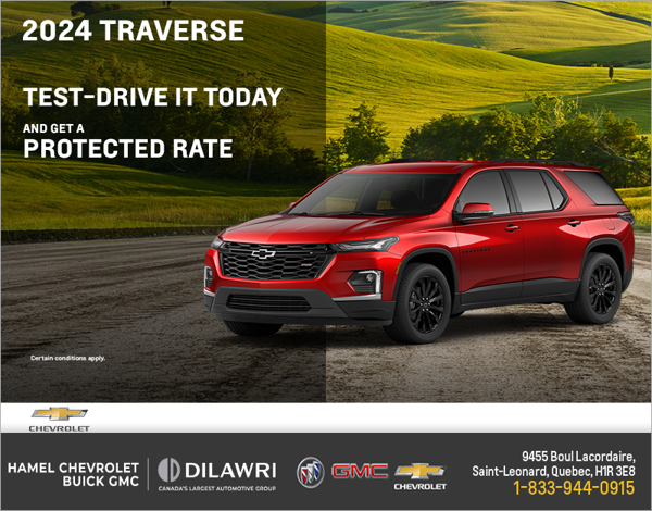 Get the 2024 Chevrolet Traverse Limite