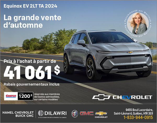 Procurez-vous le Chevrolet Equinox EV 2024