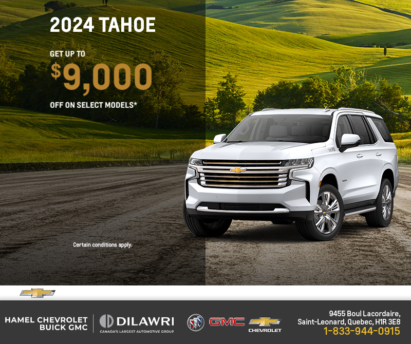 Get the 2024 Chevrolet Tahoe