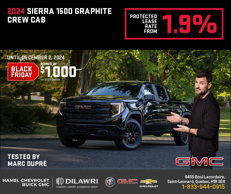 The 2024 GMC Sierra 1500 Graphite Crew Cab