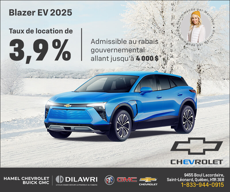 Procurez-vous le Chevrolet Blazer EV 2025