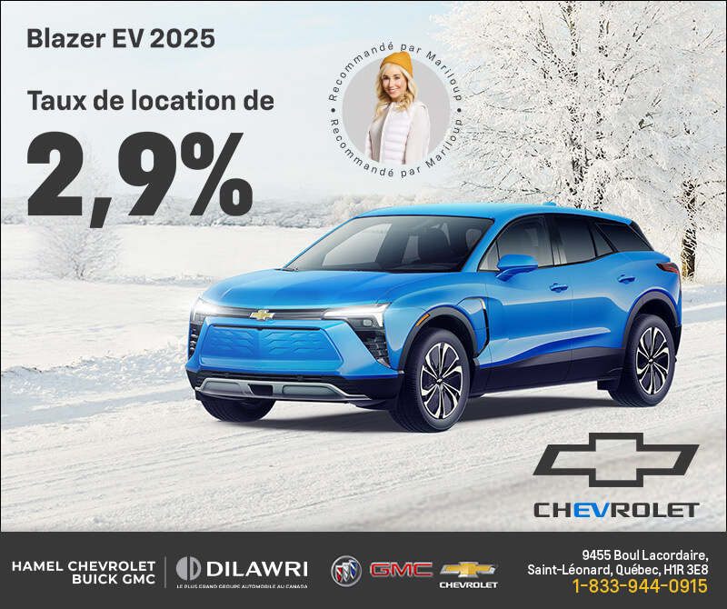 Procurez-vous le Chevrolet Blazer EV 2025