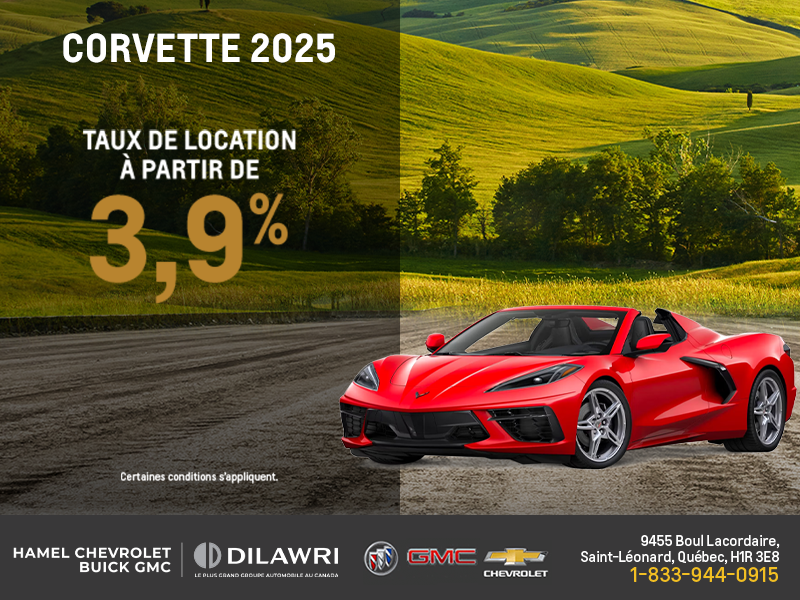 Procurez-vous le Chevrolet Corvette 2025