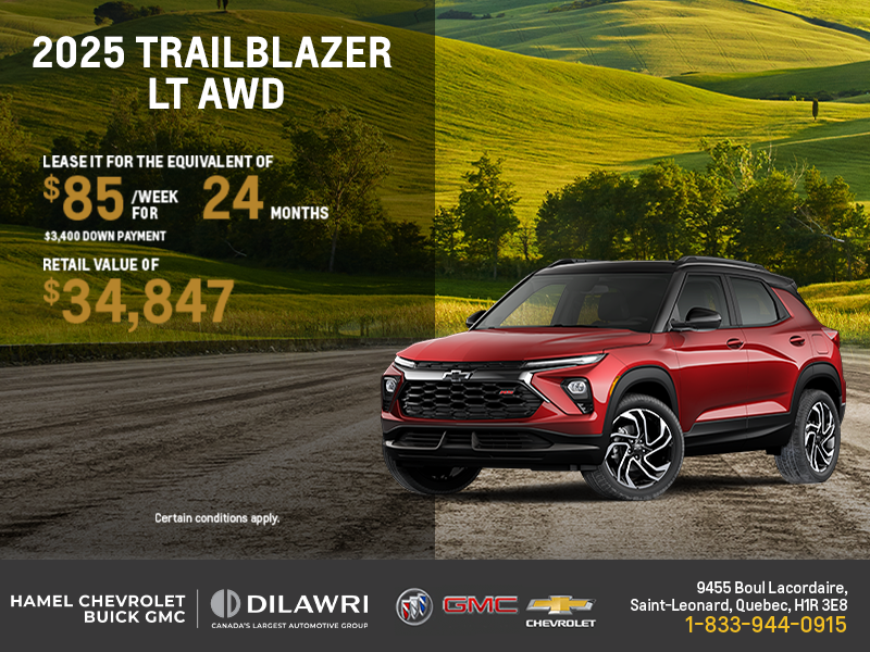 Get the 2025 Chevrolet Trailblazer LT AWD