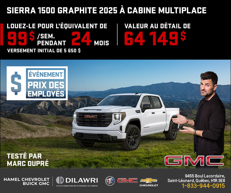 Le GMC Sierra 1500 2025