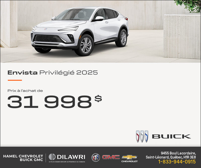 Procurez-vous la Buick Envista 2025