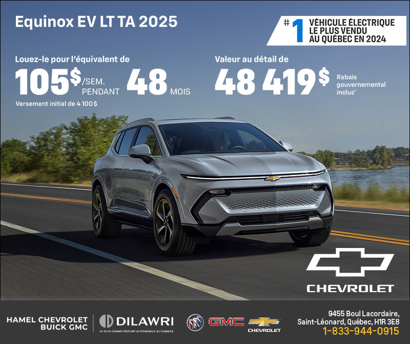 Procurez-vous le Chevrolet Equinox EV 2025