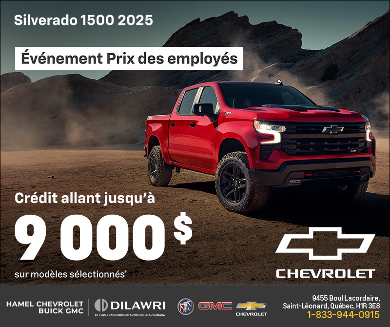 Procurez-vous le Chevrolet Silverado 1500 2025